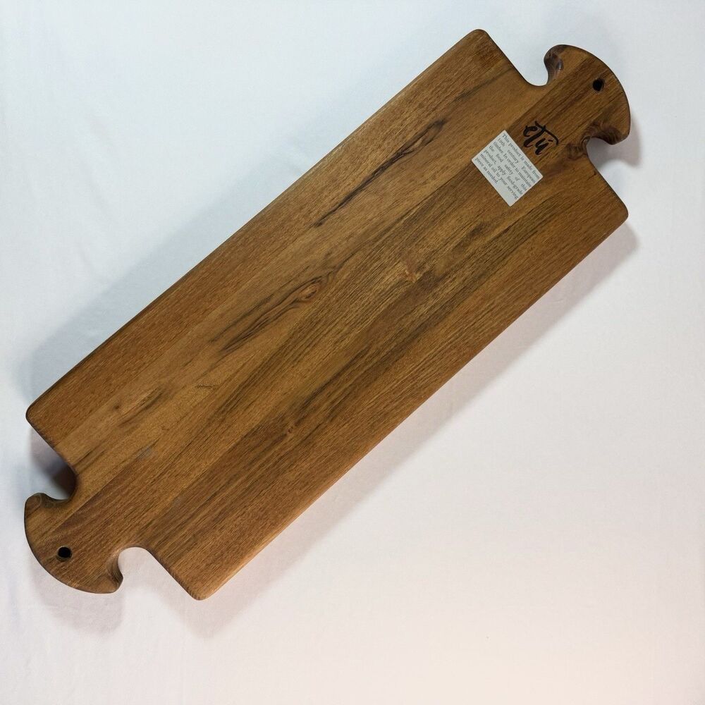 ETU Home Wood Rectangle Charcuterie Cheese Serving Board